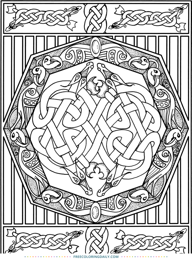 Free Celtic Coloring Page