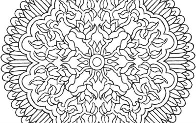 Free Mandala Pattern Coloring Page
