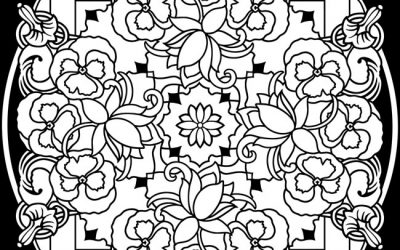 Free Floral Mandala Coloring