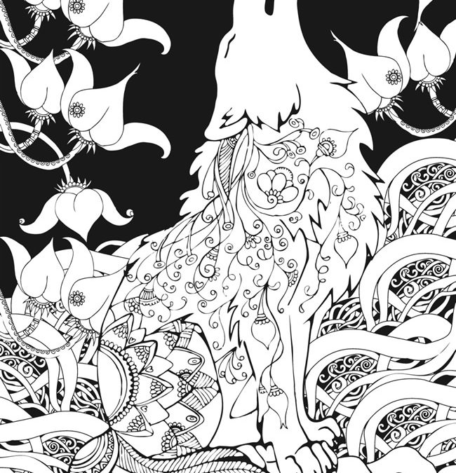 Free Wolf Coloring Page