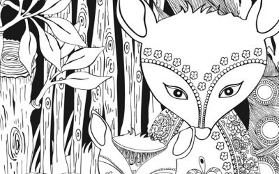 Free Forest Foxes Coloring