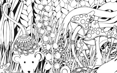 Patterned Mice Free Coloring Page