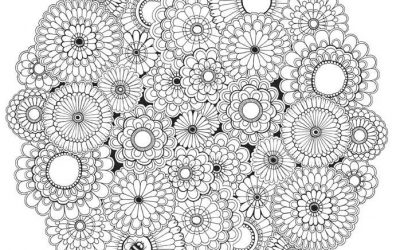 Free Fancy Circles Coloring page