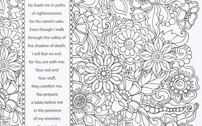 Free Floral Coloring Sheet