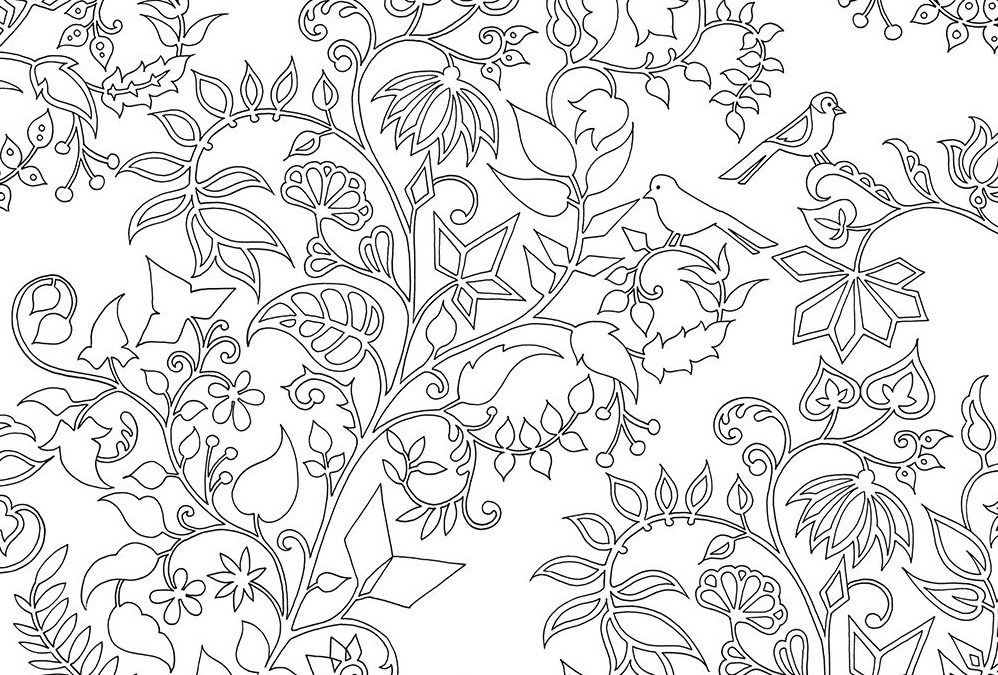Free Foliage Coloring Page