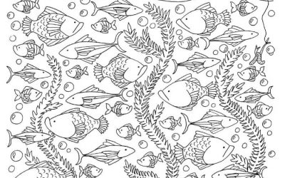 Free Fishing Snoopy Coloring Page