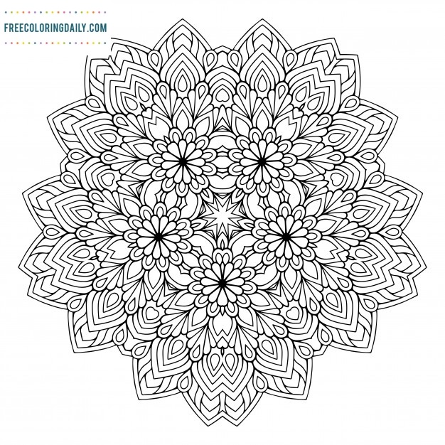 Free Gorgeous Mandala Coloring