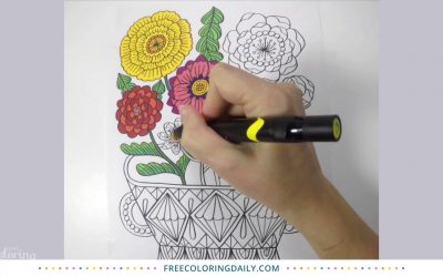 Beautiful Blooms Coloring Time Lapse