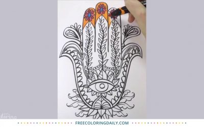 Blooming Hand Coloring Video