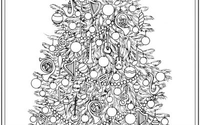 Christmas Tree Free Coloring Page