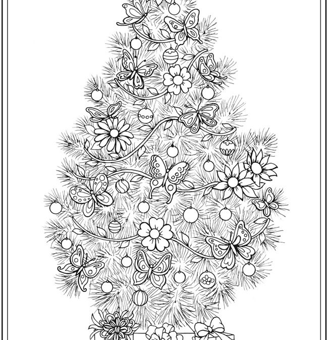 Free Christmas Tree Coloring