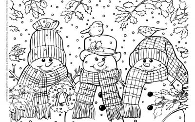 Free Snowman Coloring Page