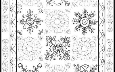 Free Quilting Coloring Page