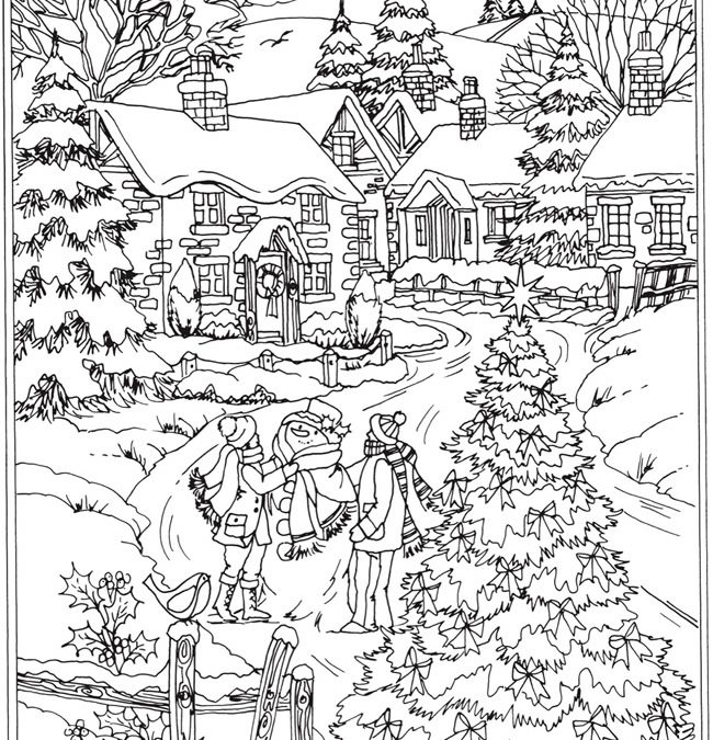 Free Christmastime Coloring