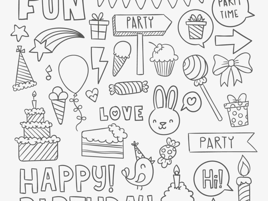 Free Birthday Coloring Page