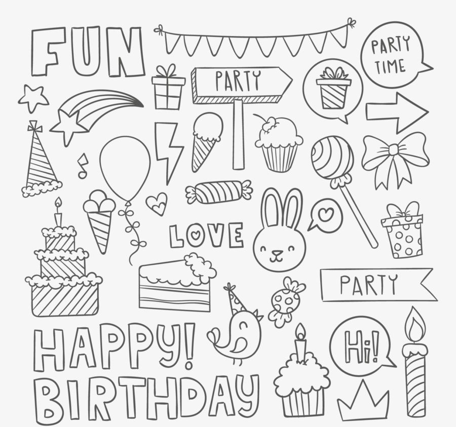 Free Birthday Coloring Page