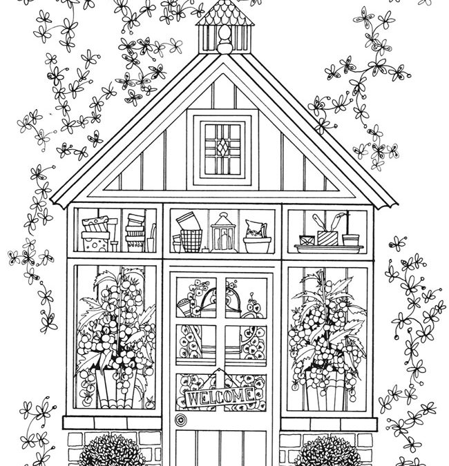Free Greenhouse Garden Coloring