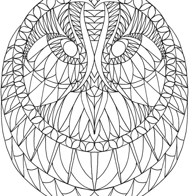Free Geometric Owl Coloring