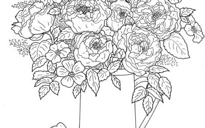 Free Coloring Page of Flowers