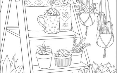 Free Plants Coloring Page
