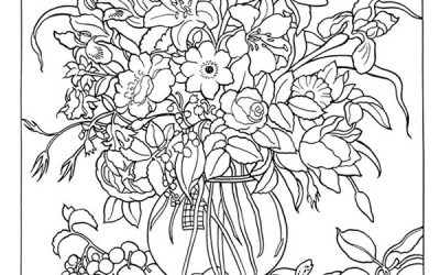 Lovely Floral Arrangement Coloring – FREE!