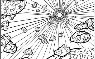 Free Space Coloring Page