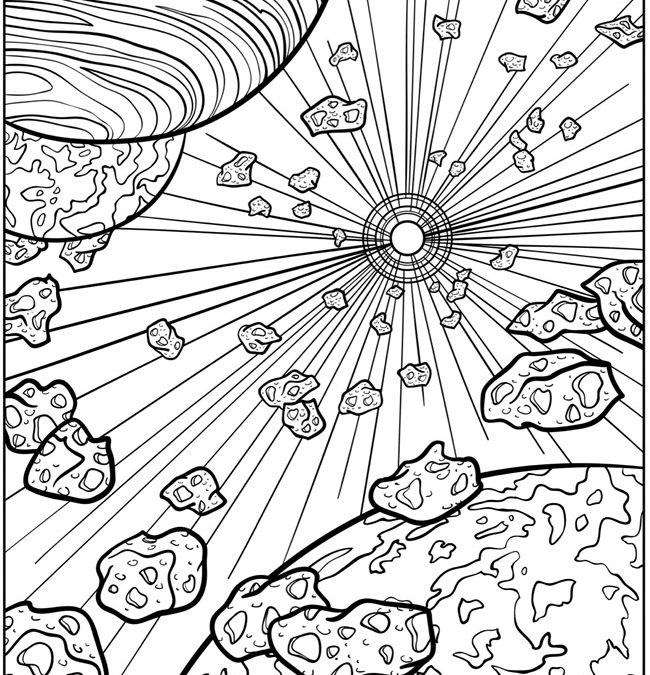 Free Space Coloring Page
