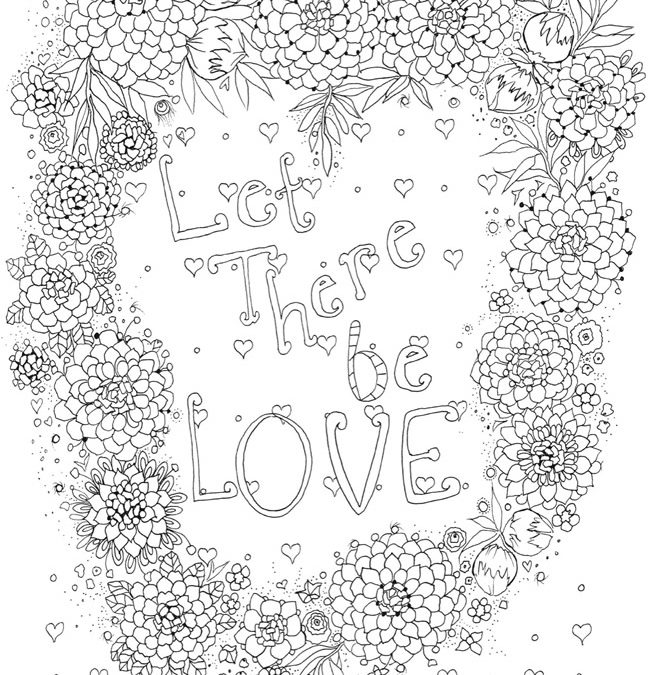 Free Love Quote Coloring