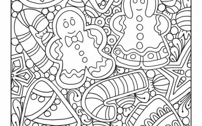 Cute Gingerbread Coloring Page