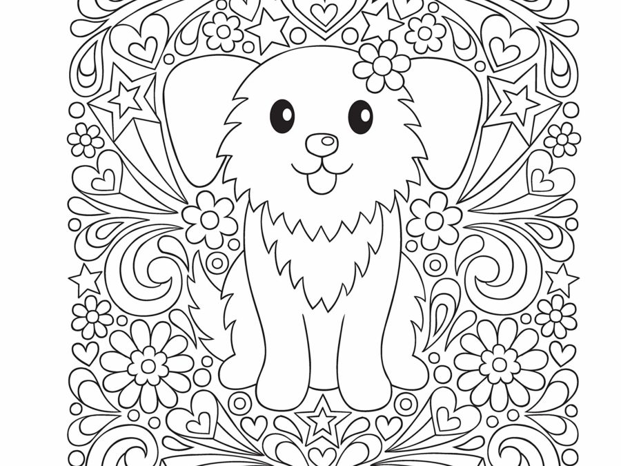 Free Cute Puppy Coloring