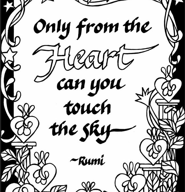 Free Inspirational Quote Coloring Page
