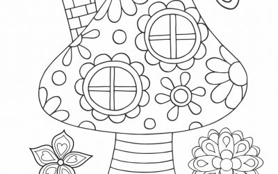 Free Fairy House Coloring