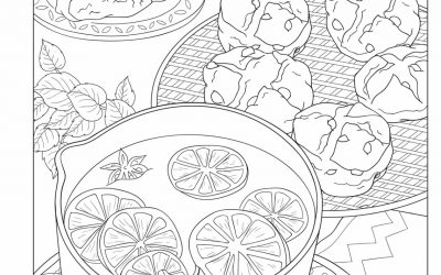 Free Baking Time Coloring Page
