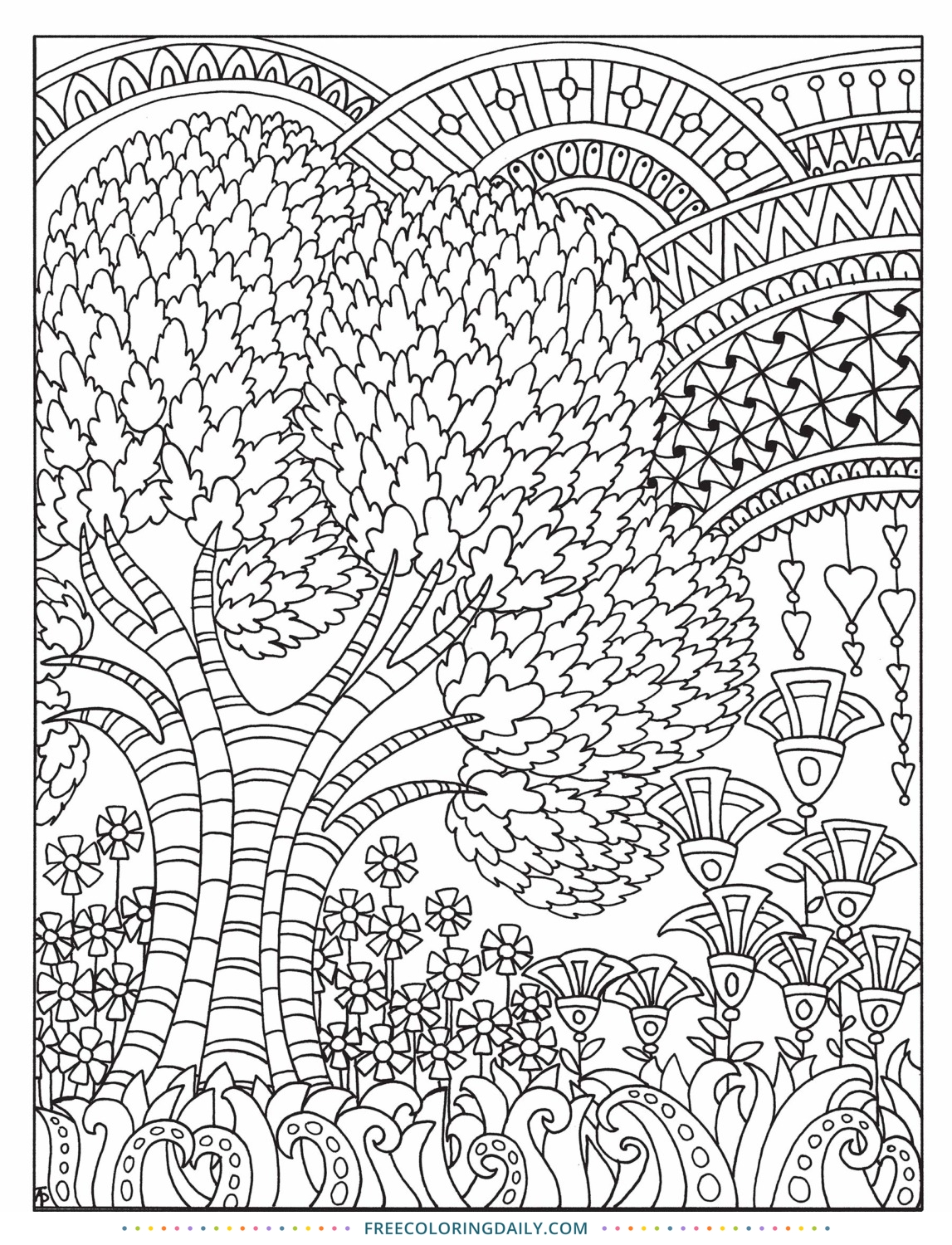 Free Outdoor Pattern Coloring | Free Coloring Daily