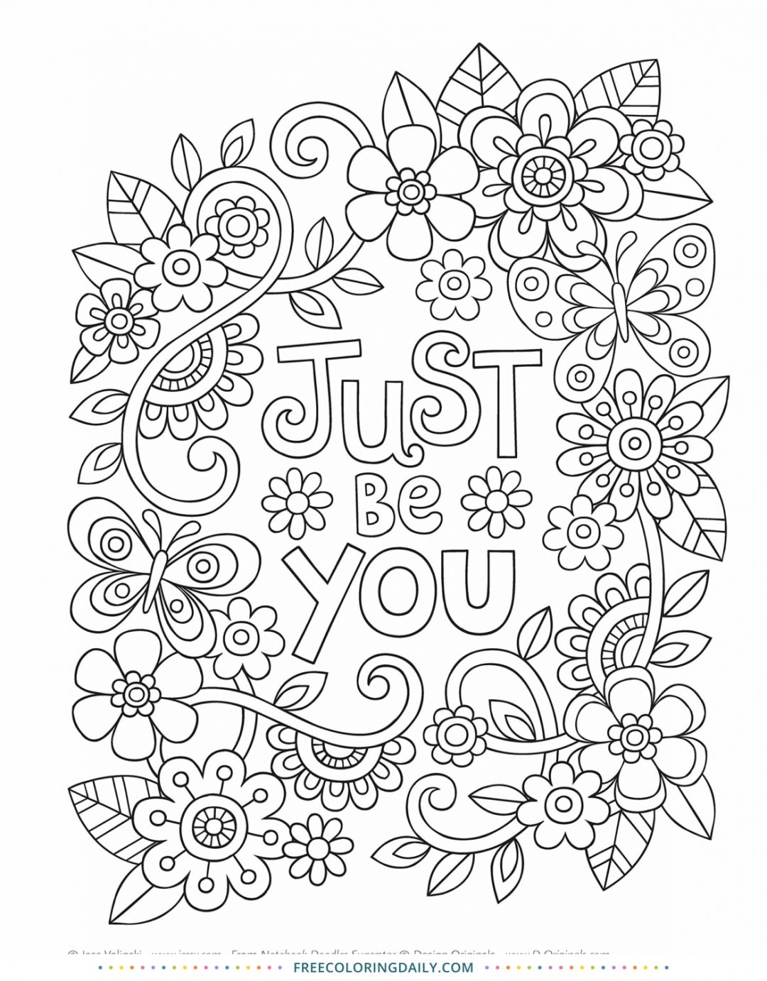 Free “Just Be You” Quote