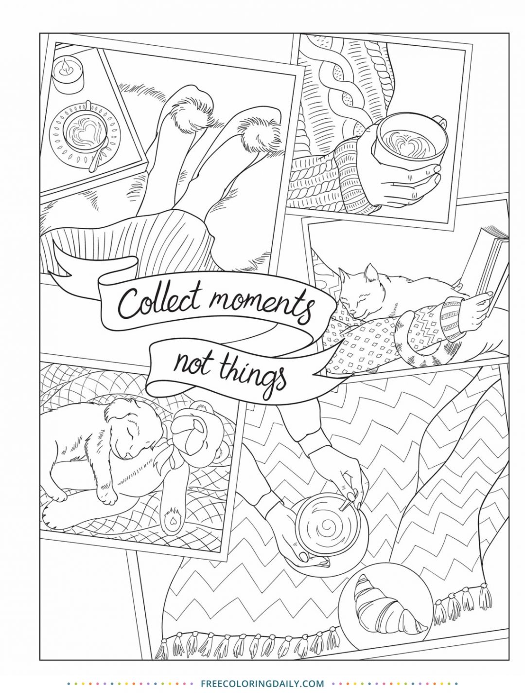 Free Hygge Coloring Page