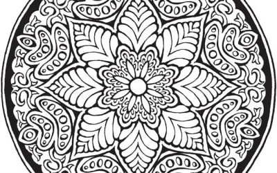 Free Stained Glass Mandala Coloring