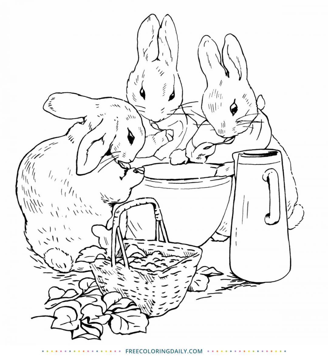 Free Peter Rabbit Coloring Page