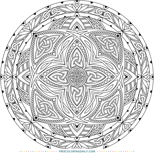 Free Mandala Coloring Page