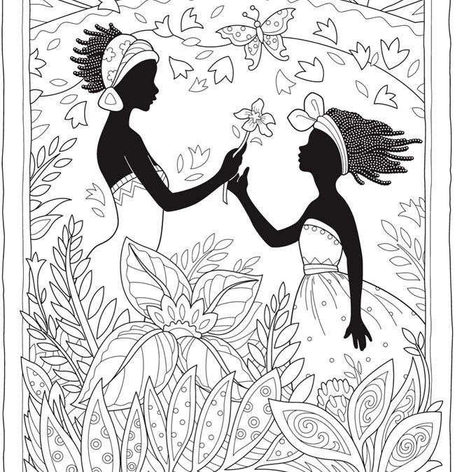 Free Mother & Child Coloring Page