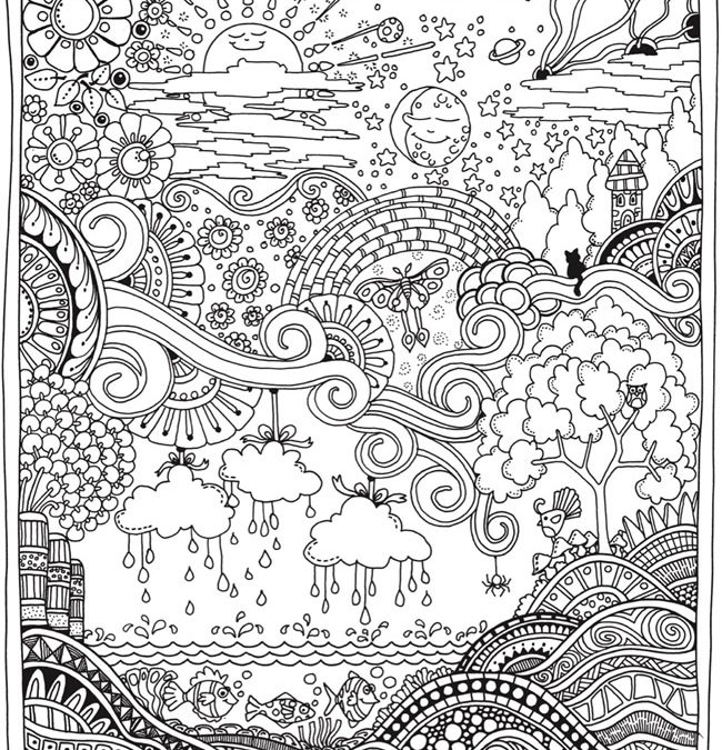Free Fantastical Coloring Page