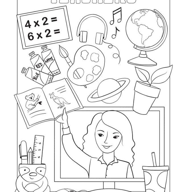 Free Thank You Teacher Coloring