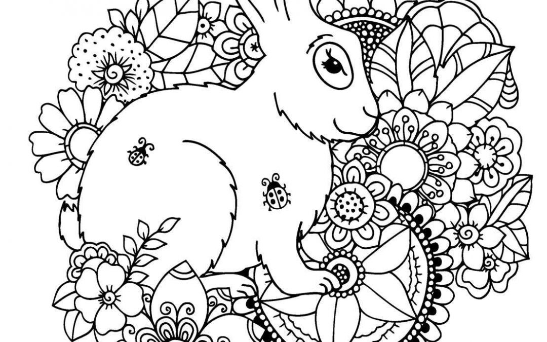 Free Rabbit Coloring Page
