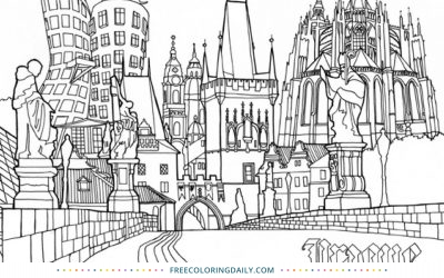 Free City Coloring Page