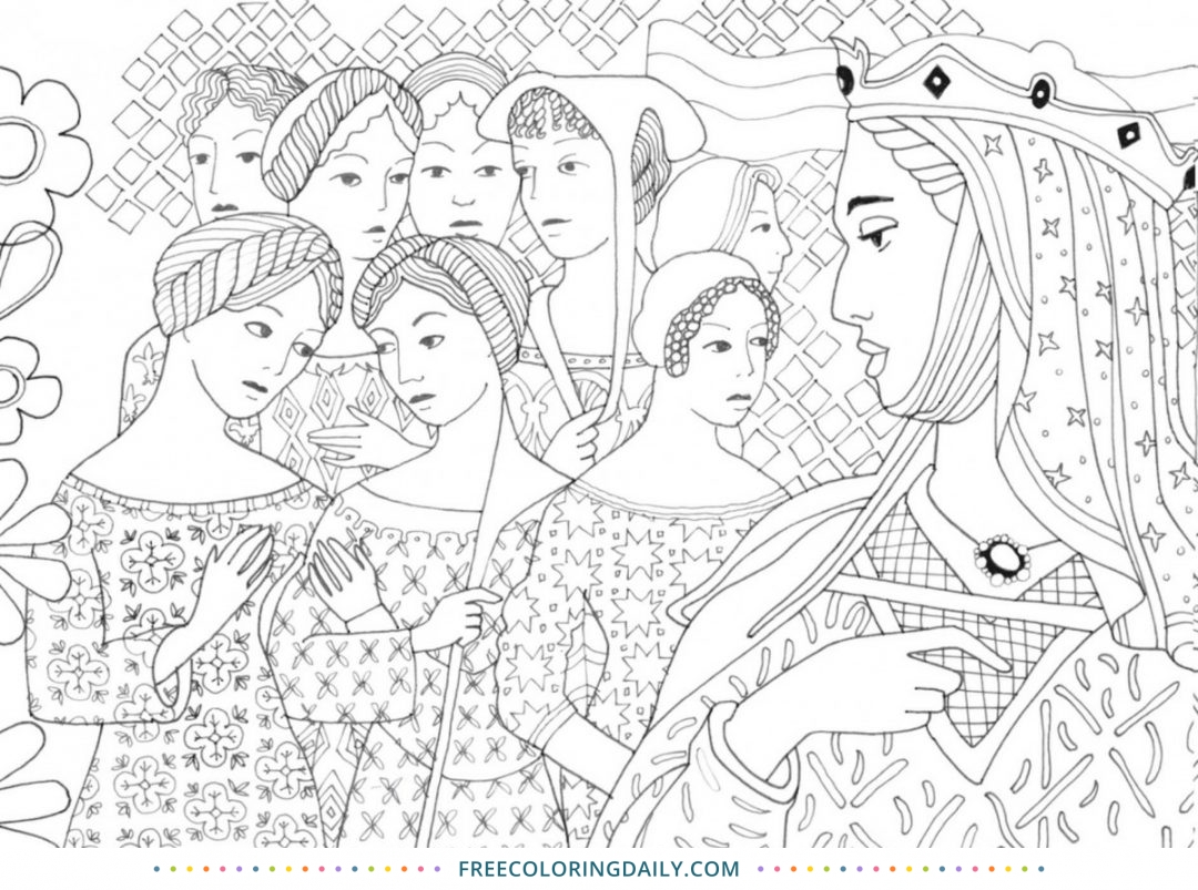 Free Ancient Women Coloring