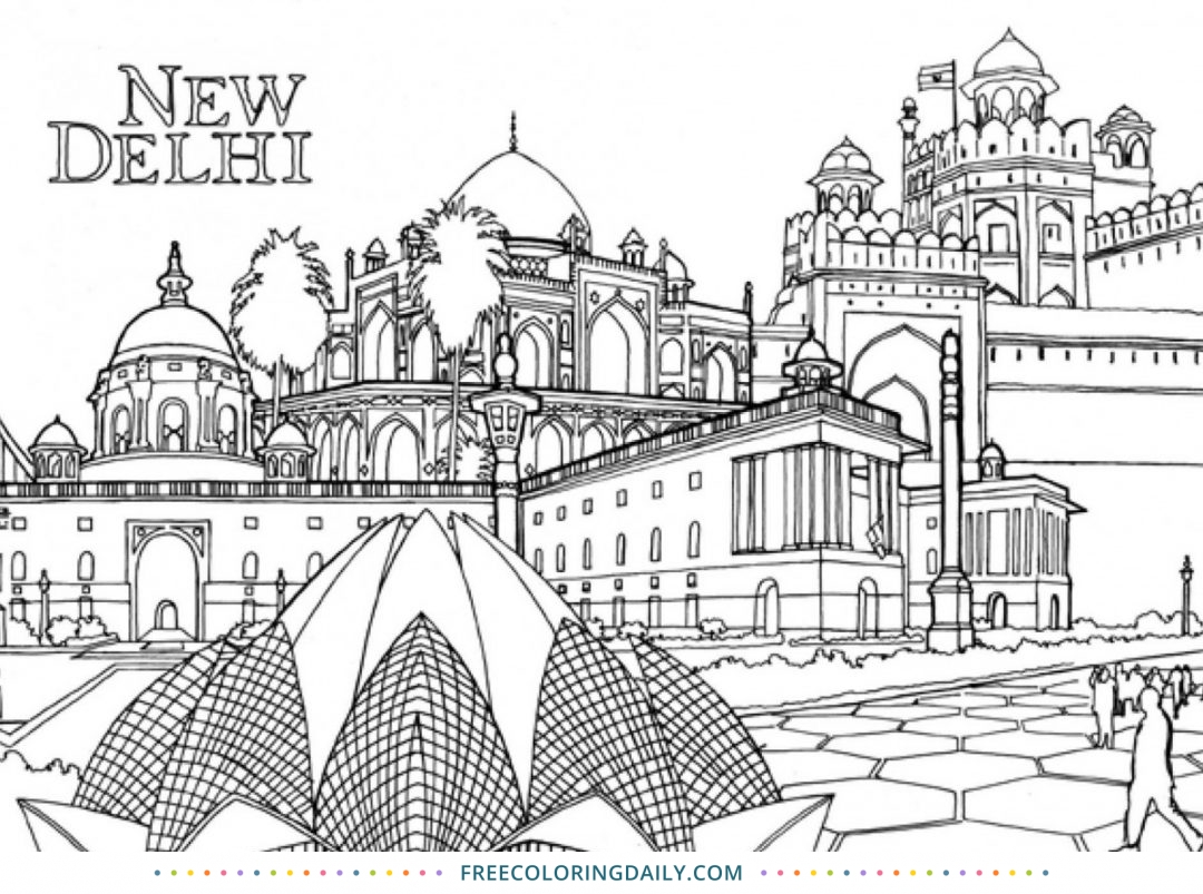Free India Coloring Page