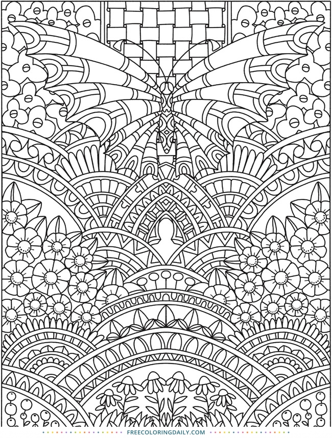 Free Amazing Butterfly Coloring