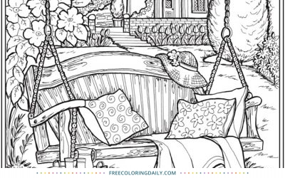 Free Outdoor Scene Coloring Page