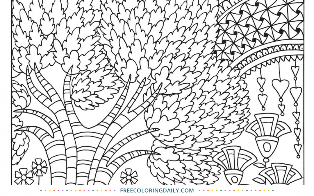 Free Fun Pattern Nature Scene Coloring