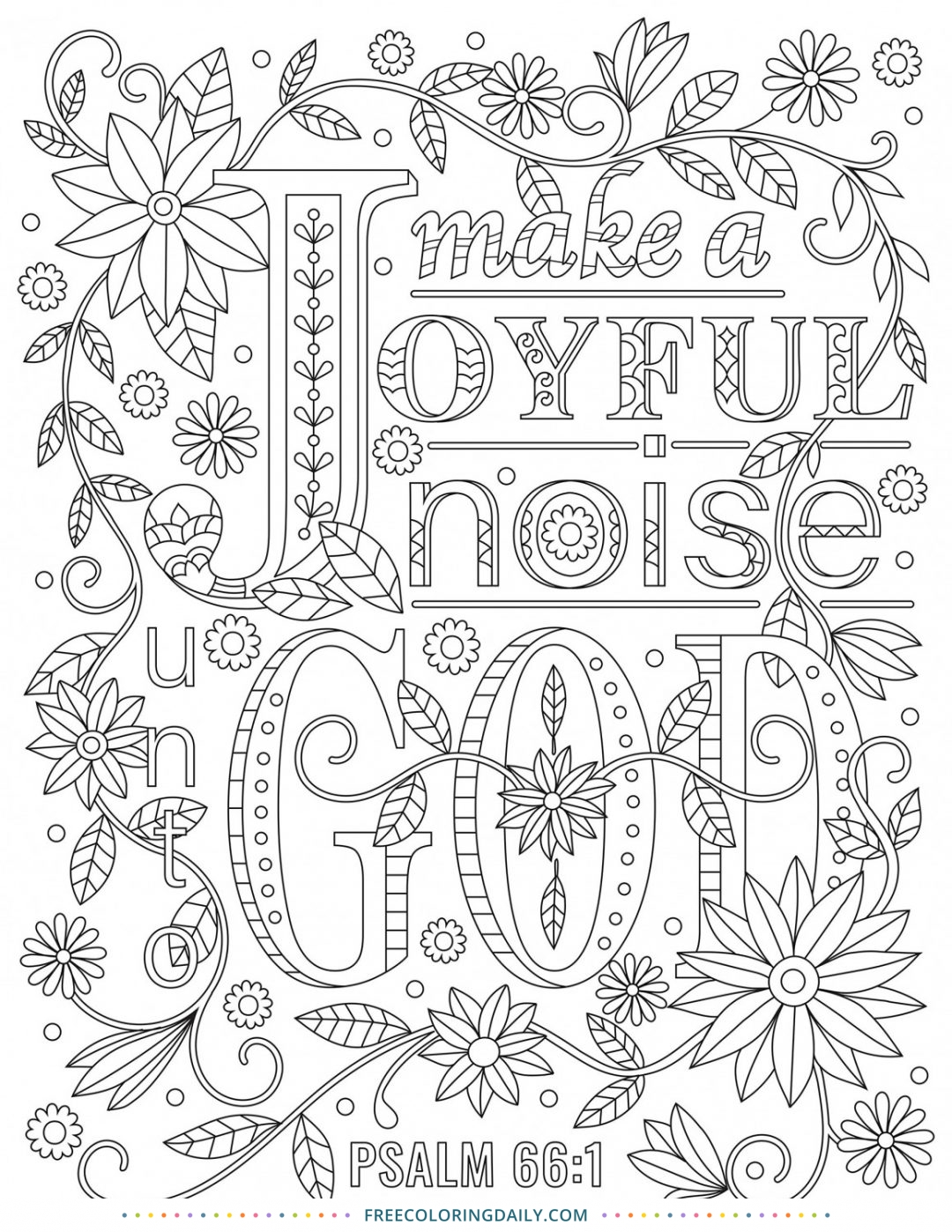 Free Scripture Coloring Page